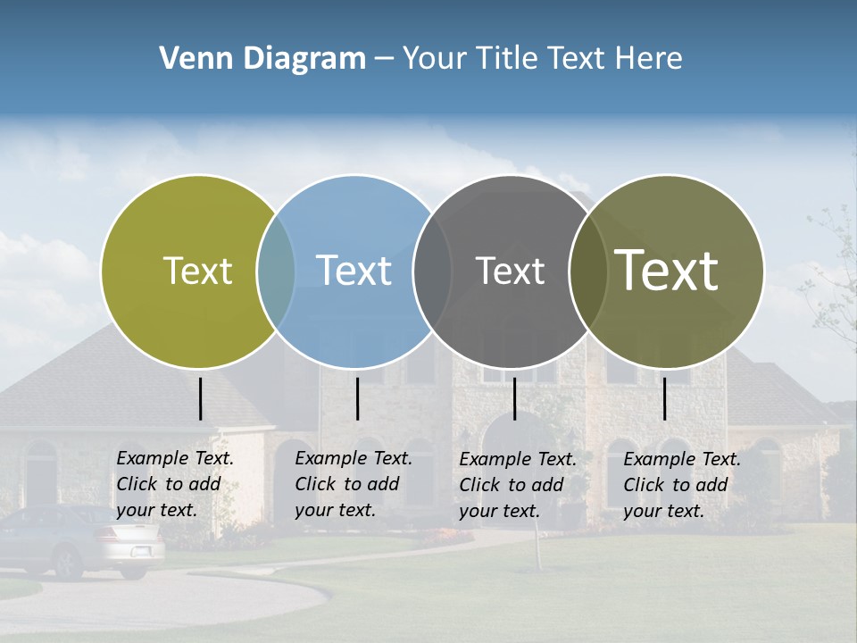 White Estate Abode PowerPoint Template