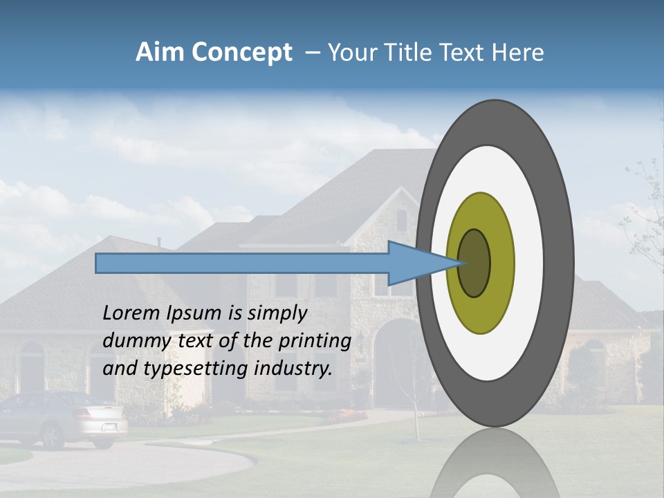 White Estate Abode PowerPoint Template