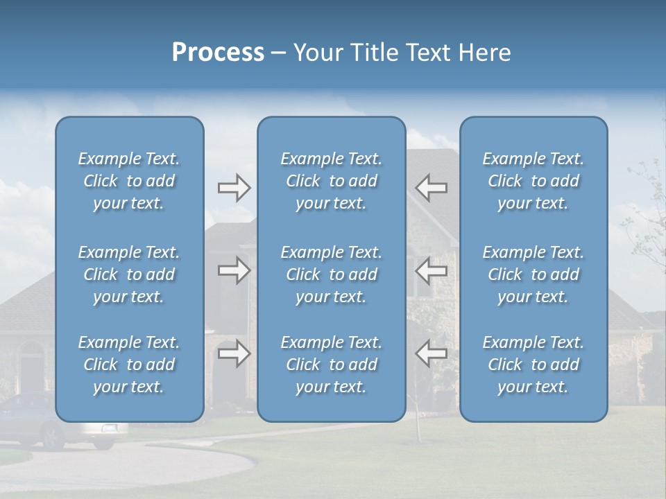 White Estate Abode PowerPoint Template