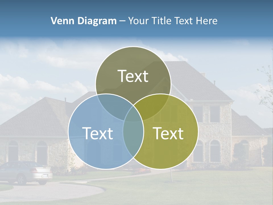 White Estate Abode PowerPoint Template