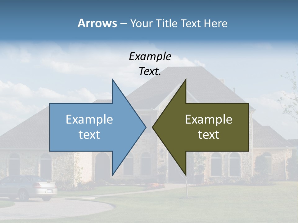 White Estate Abode PowerPoint Template