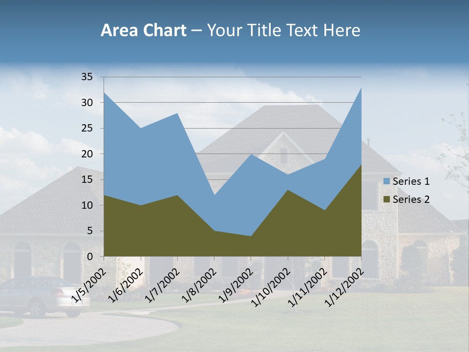White Estate Abode PowerPoint Template