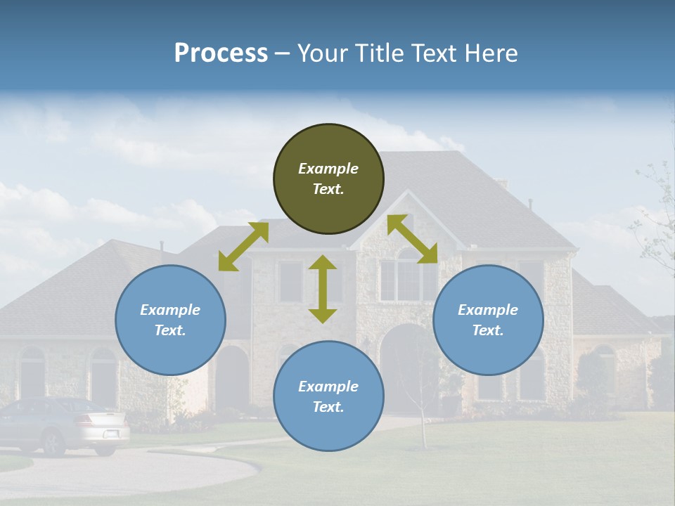 White Estate Abode PowerPoint Template