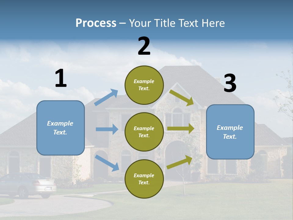 White Estate Abode PowerPoint Template