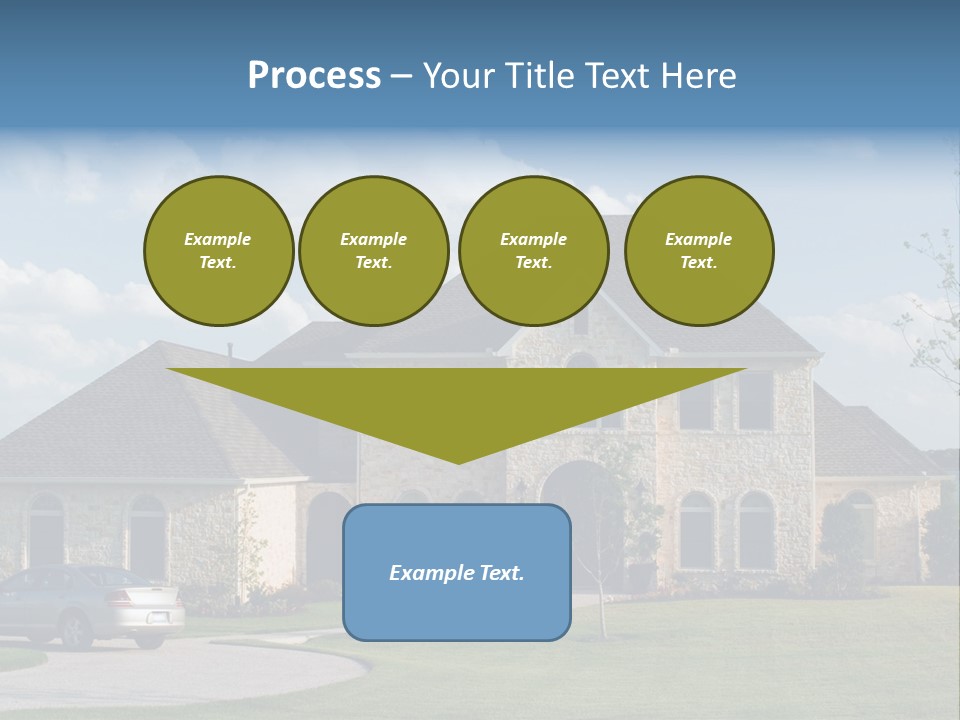 White Estate Abode PowerPoint Template