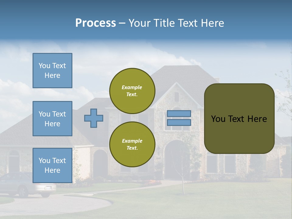White Estate Abode PowerPoint Template
