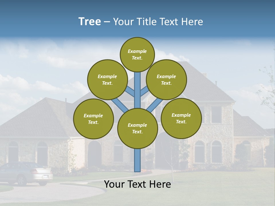 White Estate Abode PowerPoint Template