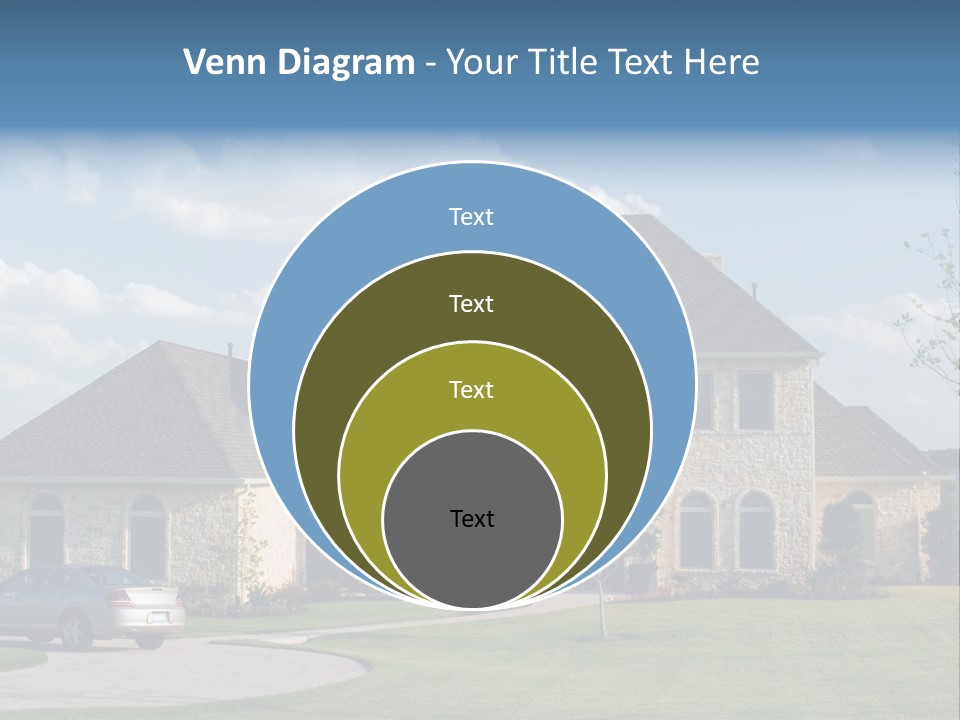 White Estate Abode PowerPoint Template