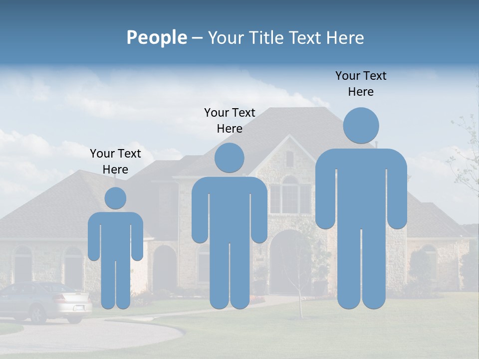 White Estate Abode PowerPoint Template