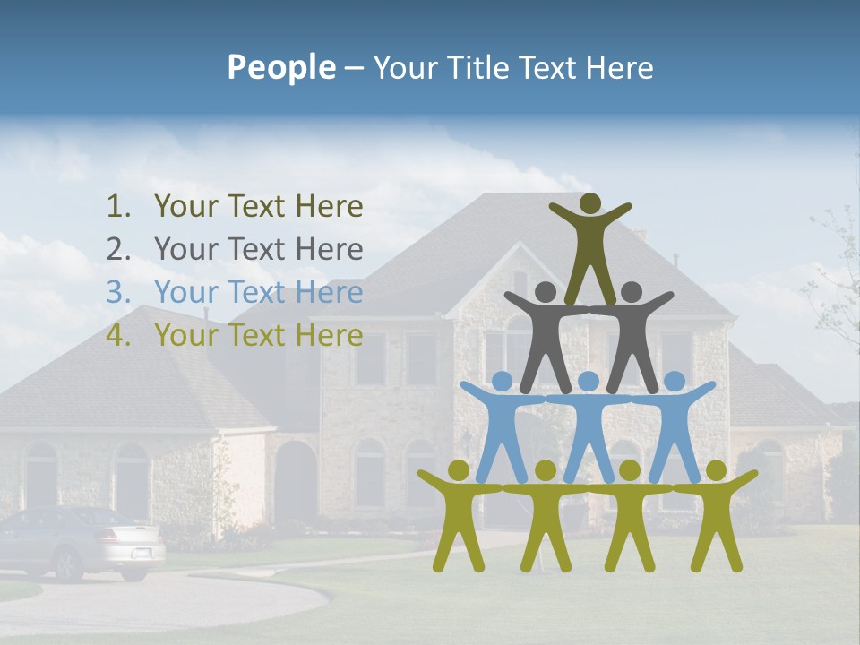 White Estate Abode PowerPoint Template