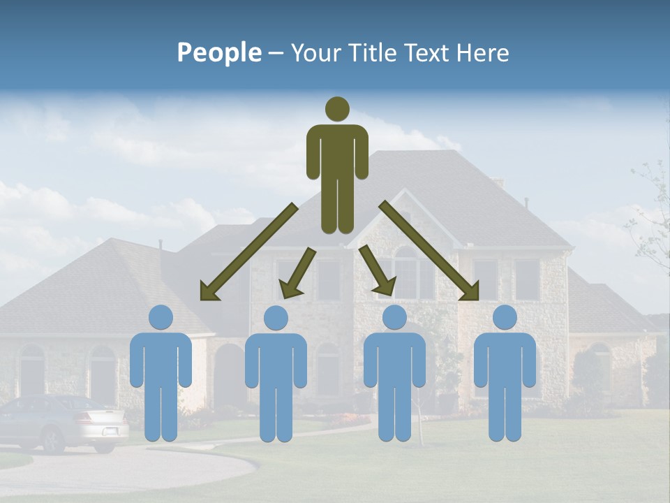 White Estate Abode PowerPoint Template