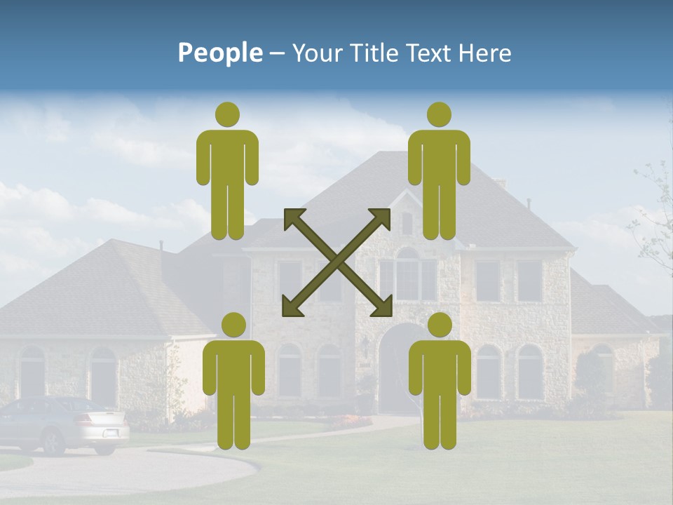 White Estate Abode PowerPoint Template