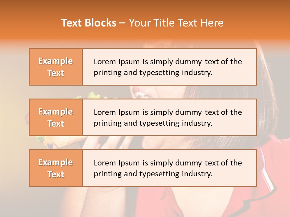 Hot Dog Beefburger Food PowerPoint Template
