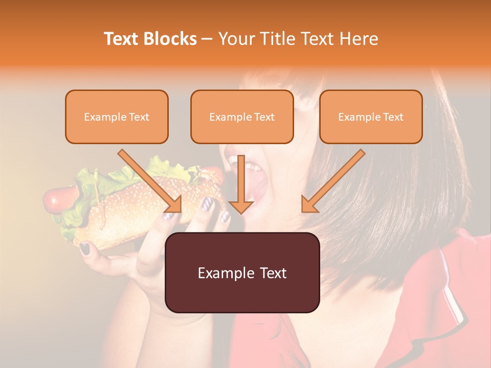 Hot Dog Beefburger Food PowerPoint Template