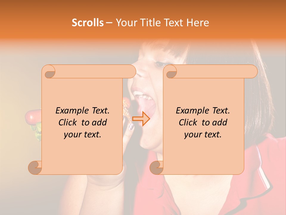 Hot Dog Beefburger Food PowerPoint Template