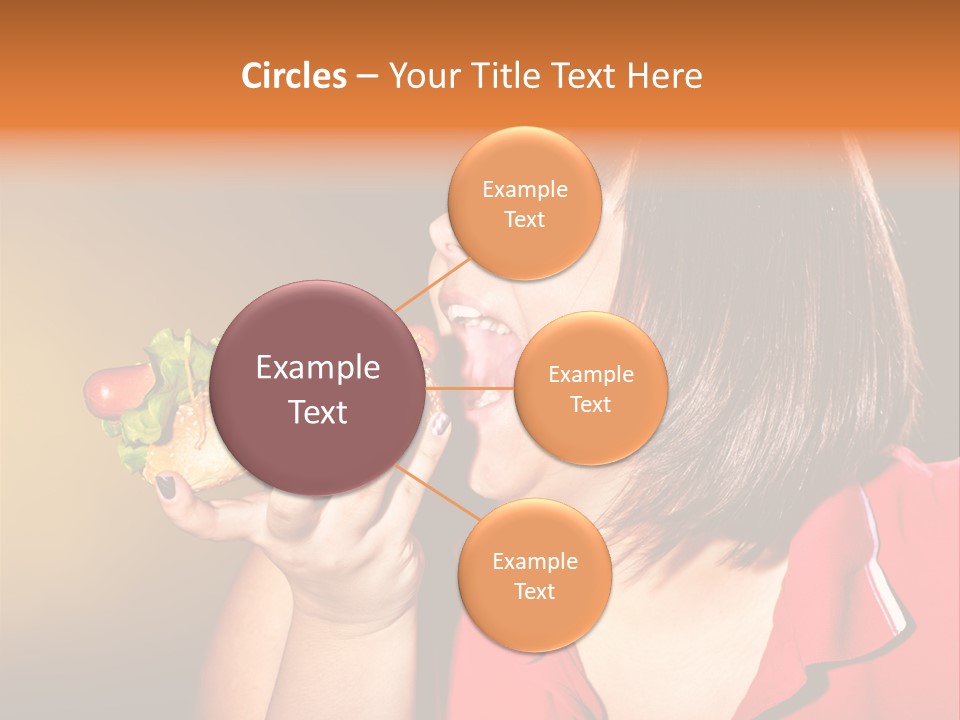 Hot Dog Beefburger Food PowerPoint Template