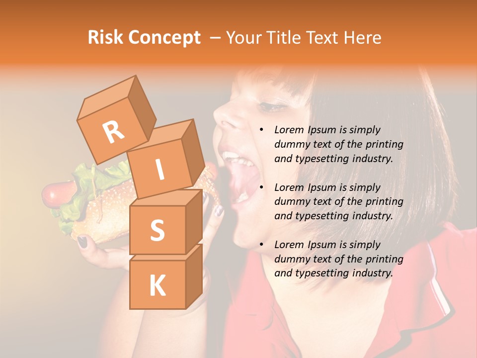 Hot Dog Beefburger Food PowerPoint Template