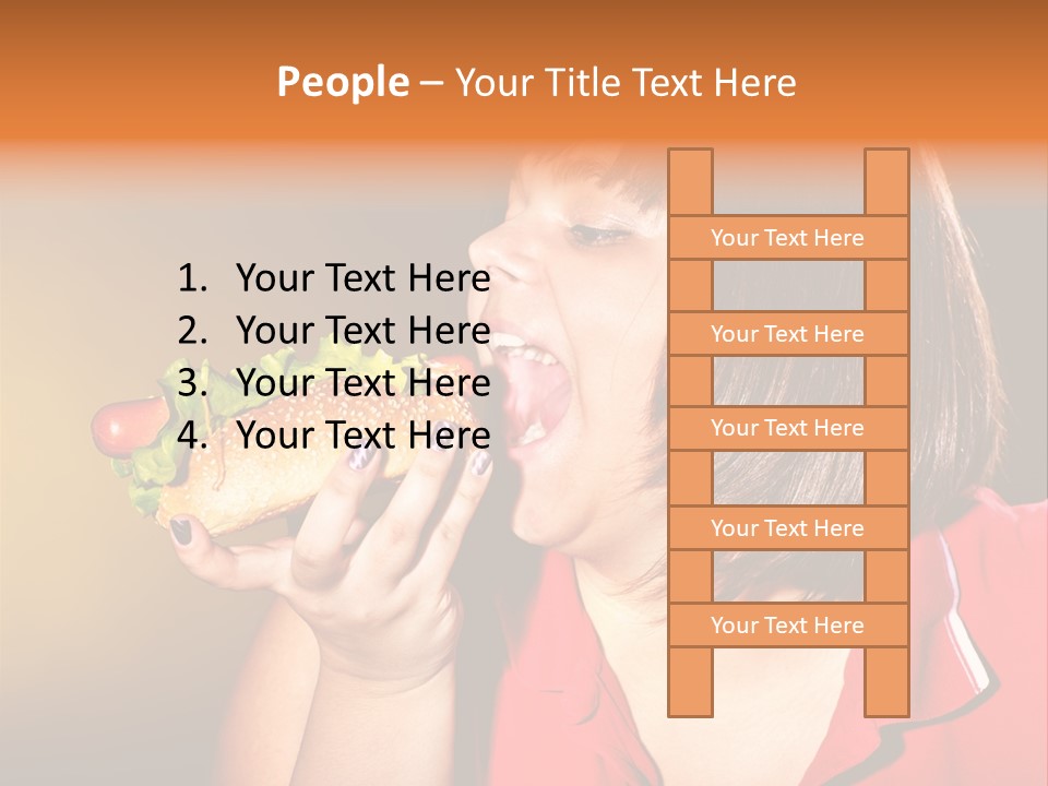 Hot Dog Beefburger Food PowerPoint Template