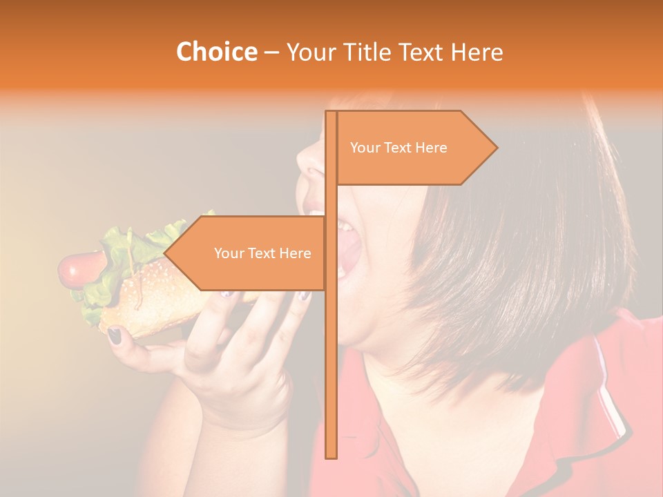 Hot Dog Beefburger Food PowerPoint Template