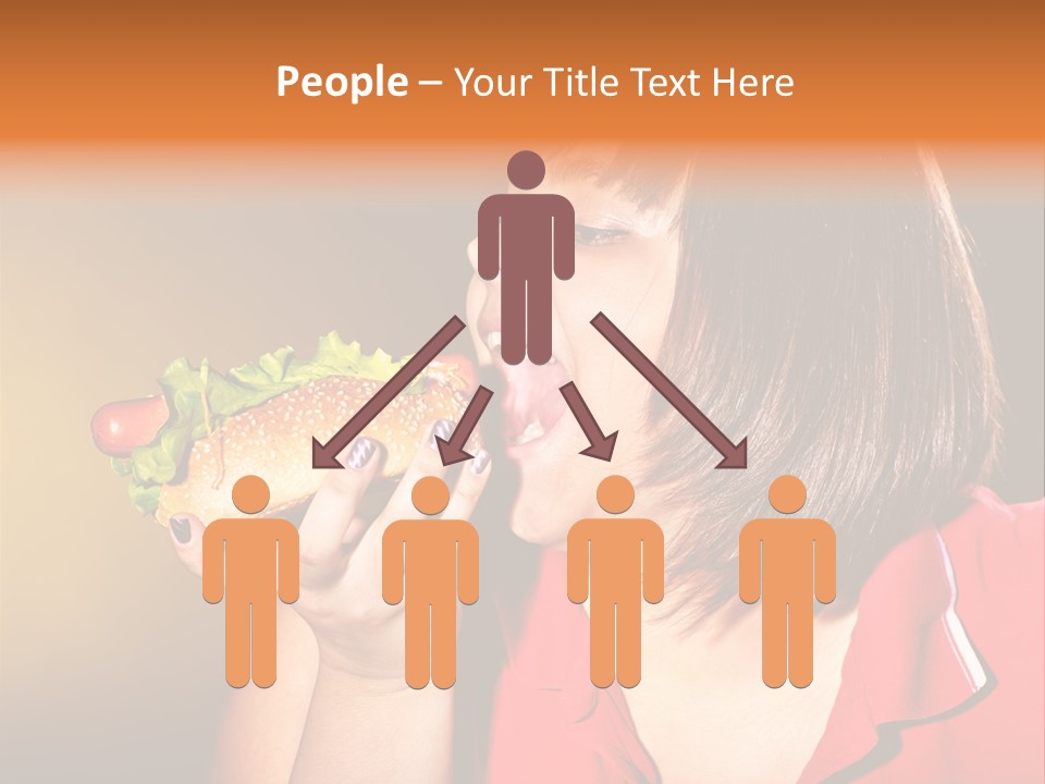 Hot Dog Beefburger Food PowerPoint Template