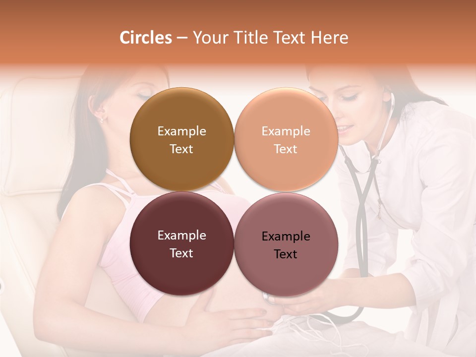 Beauty Tummy Preggers PowerPoint Template