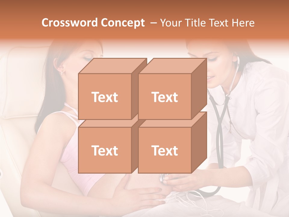 Beauty Tummy Preggers PowerPoint Template