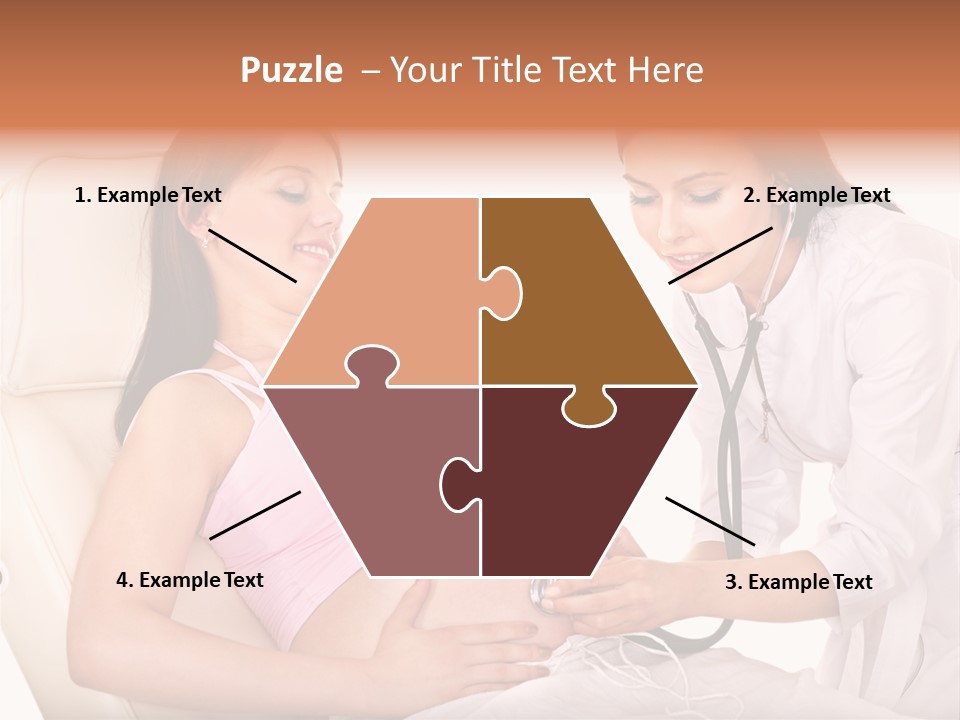 Beauty Tummy Preggers PowerPoint Template