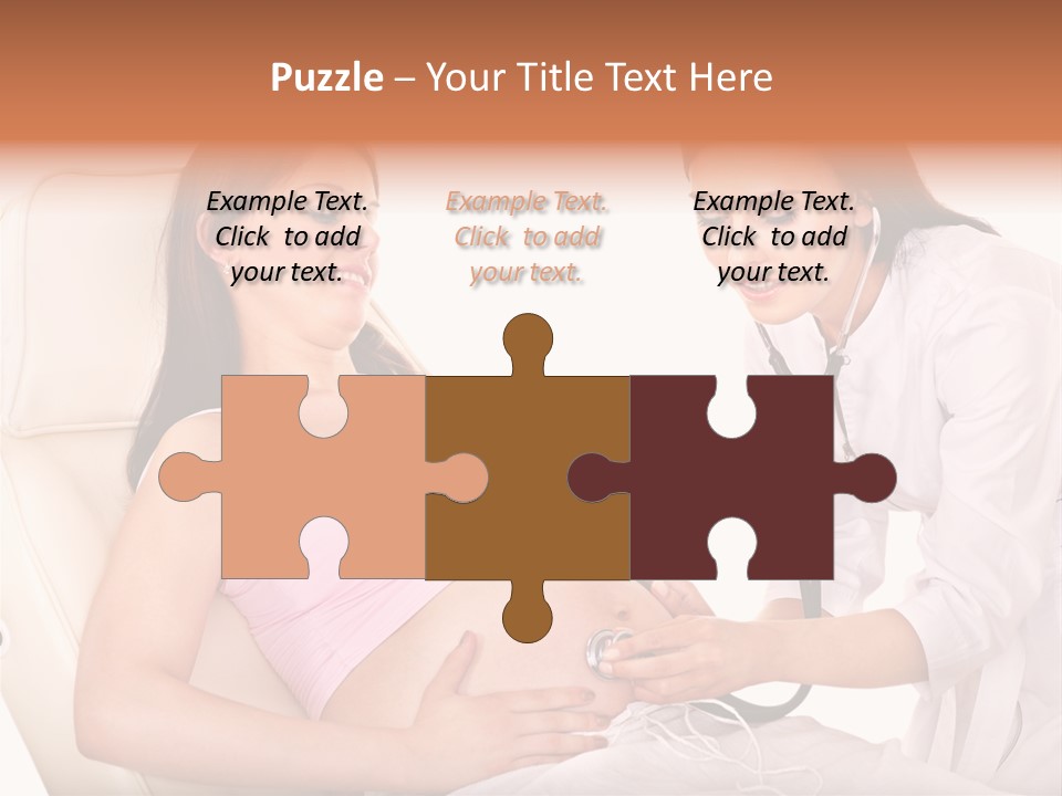 Beauty Tummy Preggers PowerPoint Template