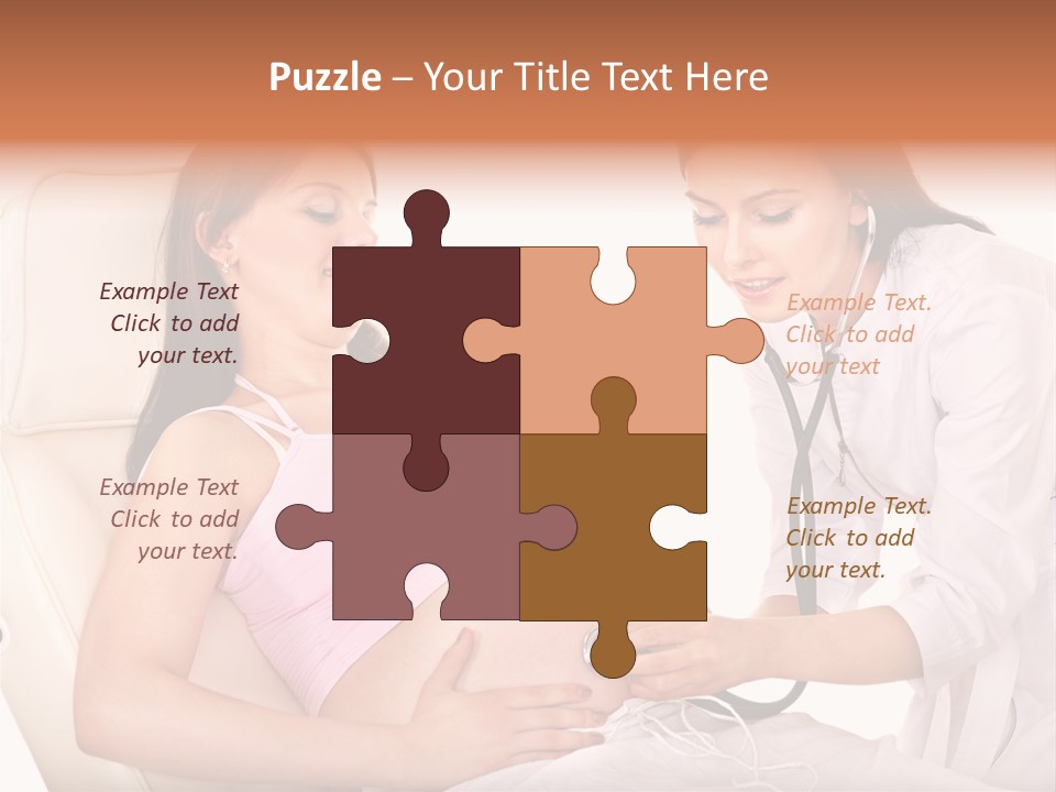 Beauty Tummy Preggers PowerPoint Template