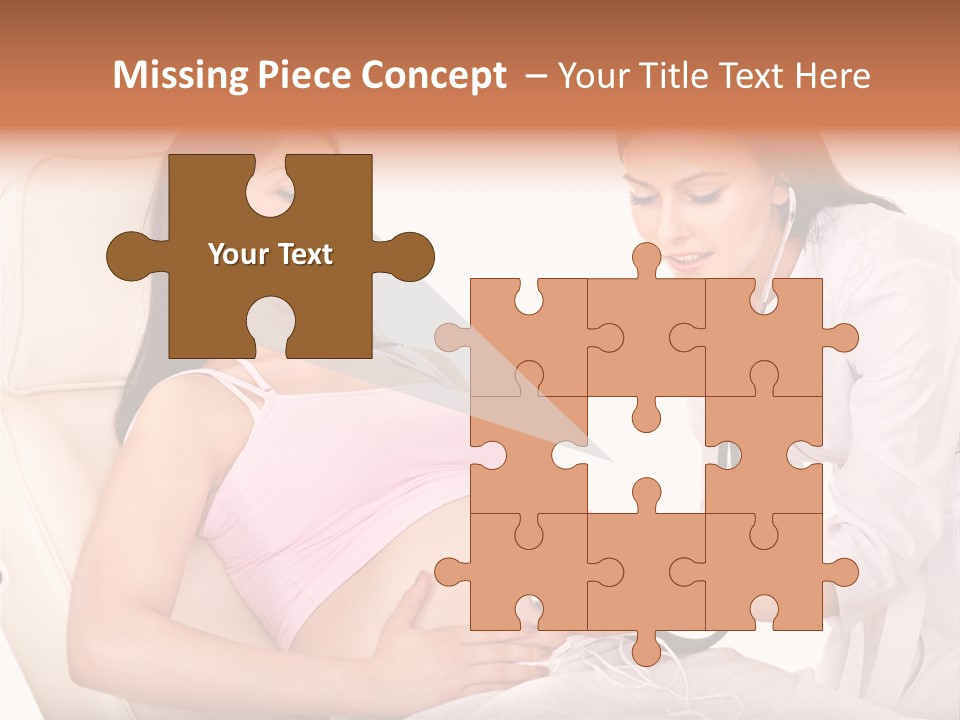 Beauty Tummy Preggers PowerPoint Template