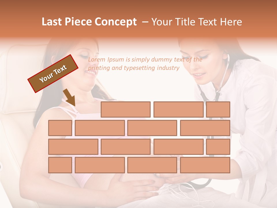 Beauty Tummy Preggers PowerPoint Template