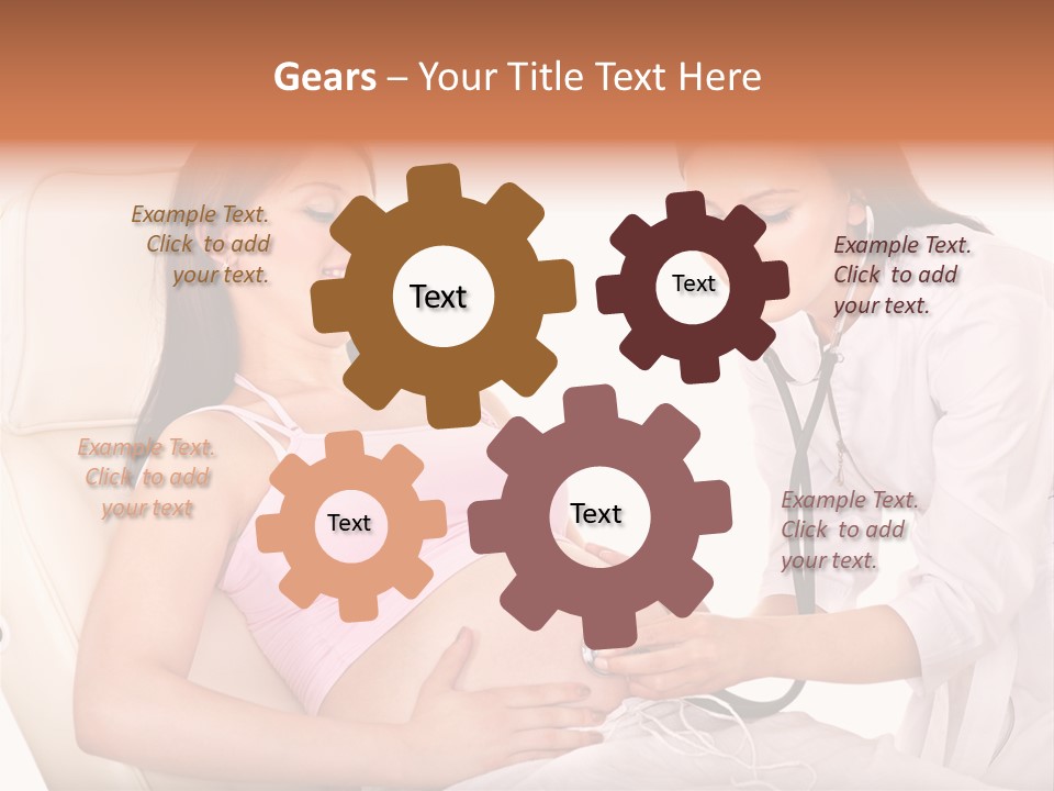 Beauty Tummy Preggers PowerPoint Template