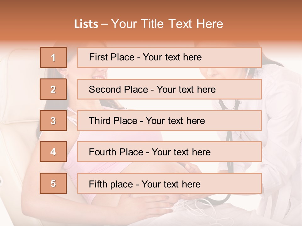 Beauty Tummy Preggers PowerPoint Template