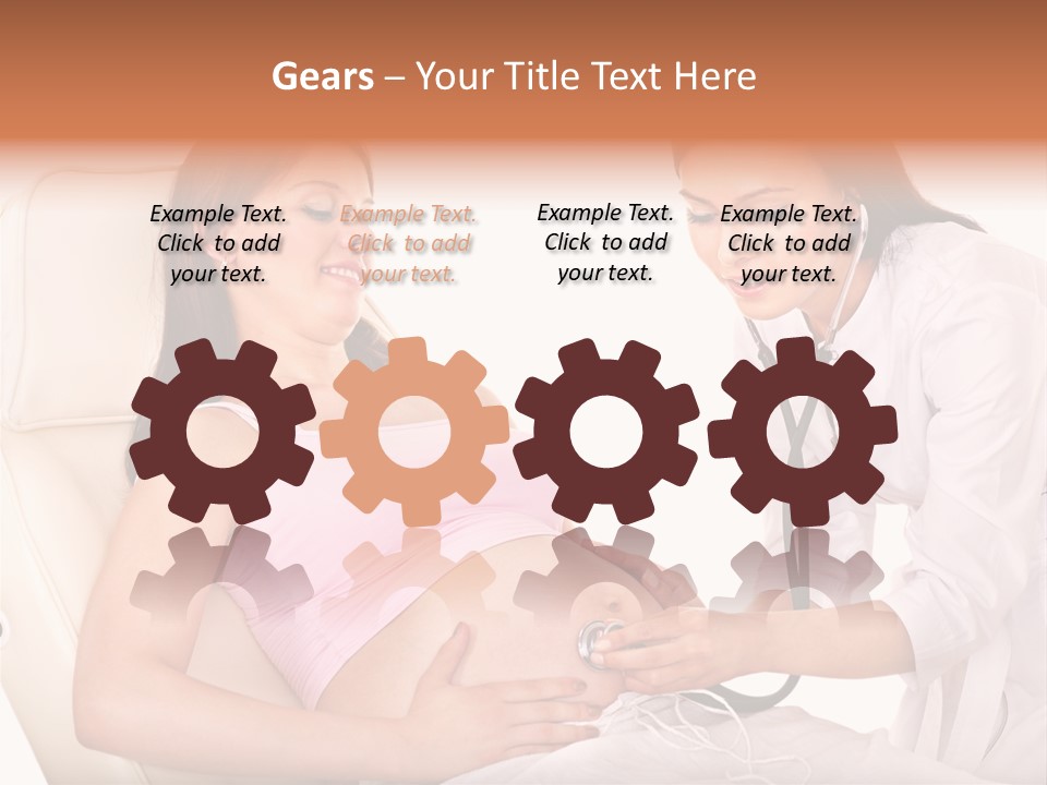 Beauty Tummy Preggers PowerPoint Template