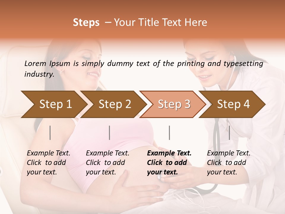 Beauty Tummy Preggers PowerPoint Template
