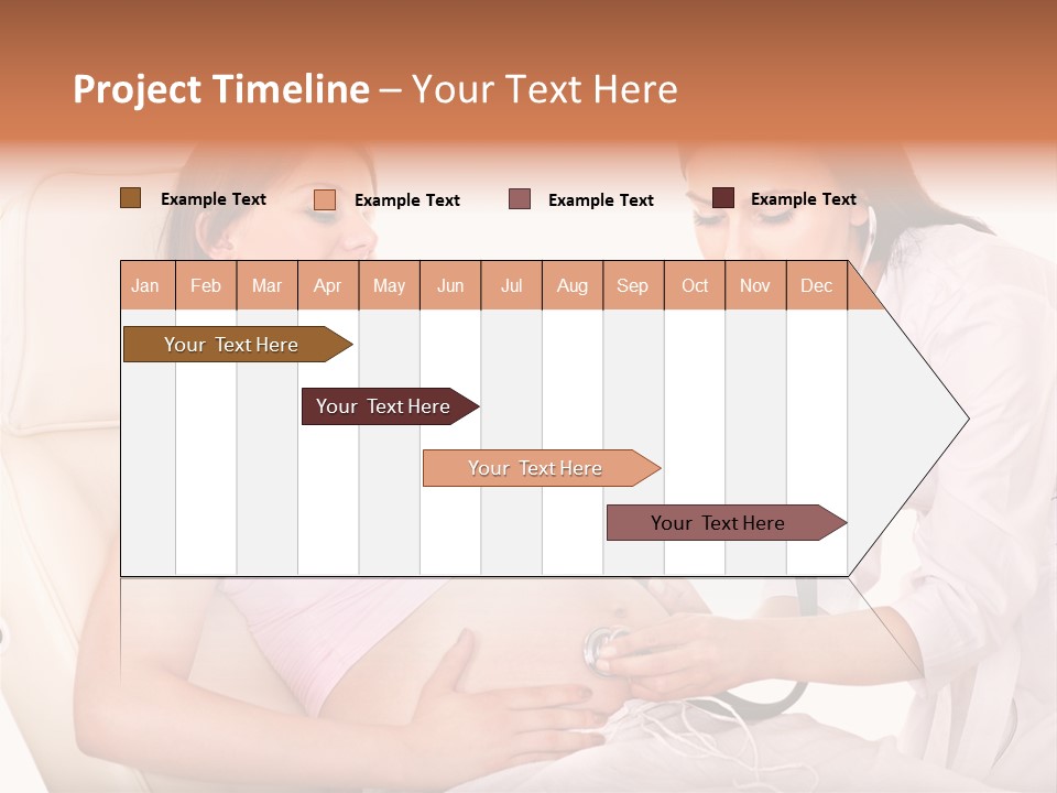 Beauty Tummy Preggers PowerPoint Template