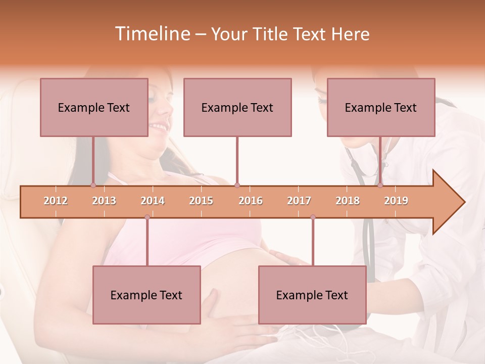 Beauty Tummy Preggers PowerPoint Template