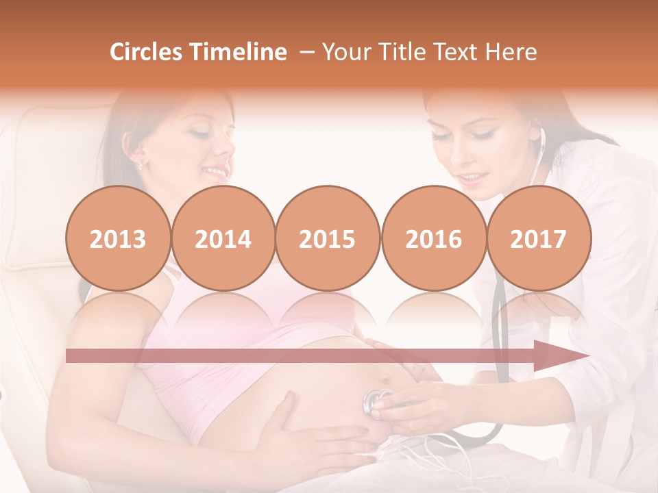 Beauty Tummy Preggers PowerPoint Template