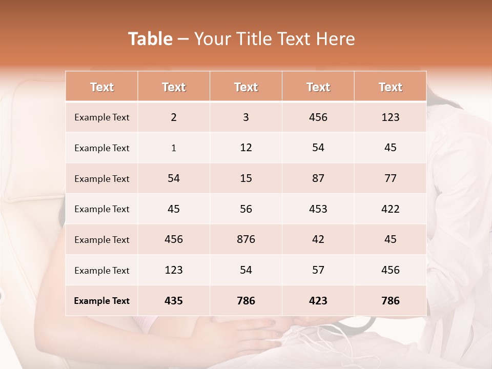 Beauty Tummy Preggers PowerPoint Template