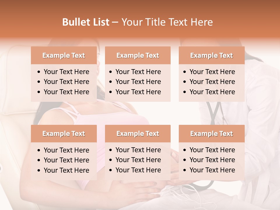 Beauty Tummy Preggers PowerPoint Template