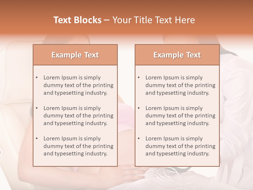 Beauty Tummy Preggers PowerPoint Template