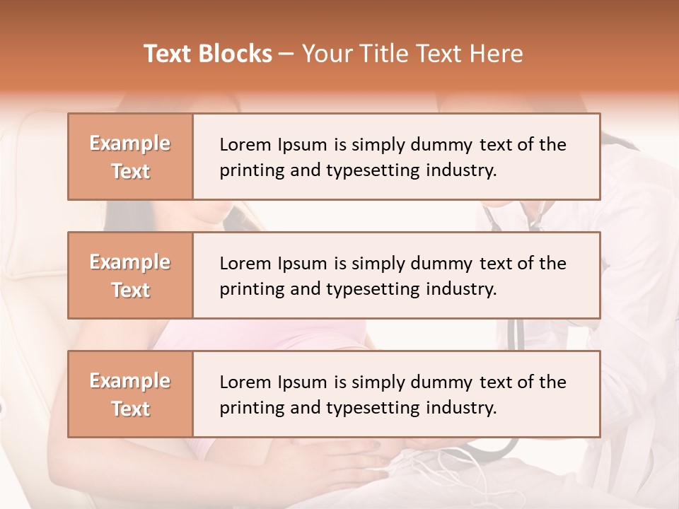 Beauty Tummy Preggers PowerPoint Template