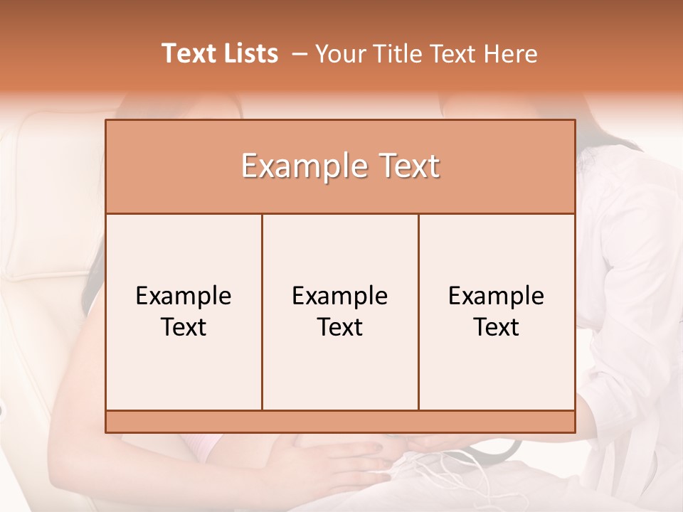 Beauty Tummy Preggers PowerPoint Template