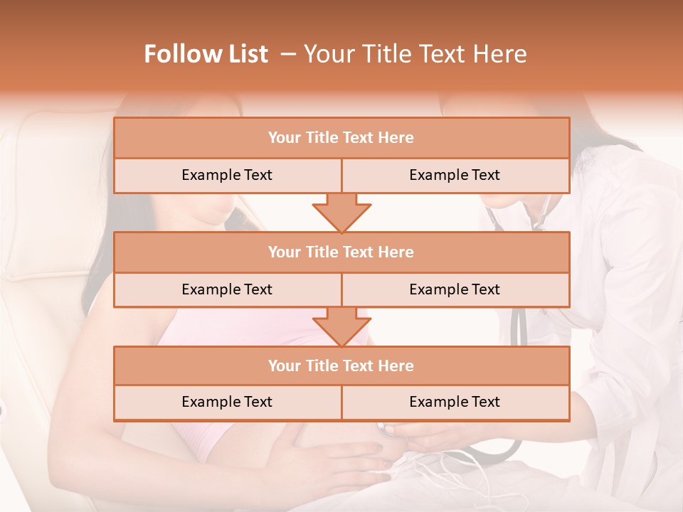 Beauty Tummy Preggers PowerPoint Template