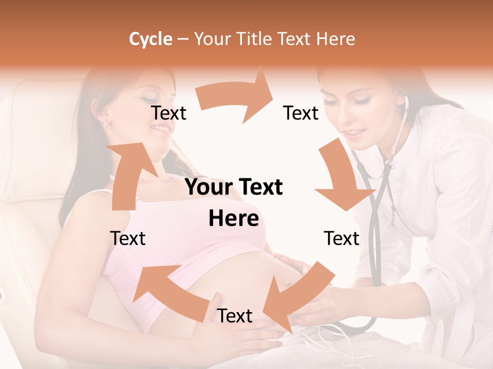 Beauty Tummy Preggers PowerPoint Template