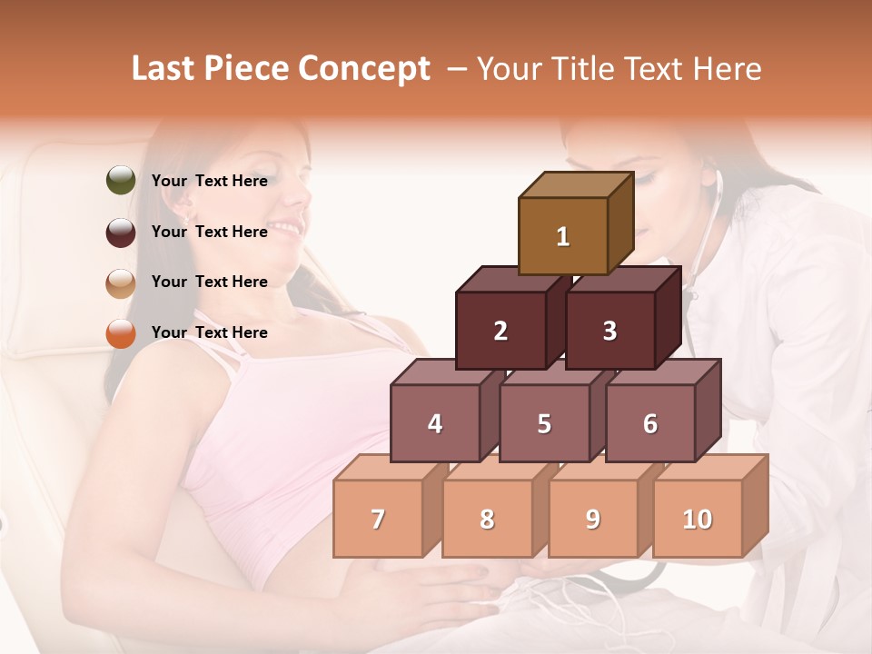 Beauty Tummy Preggers PowerPoint Template