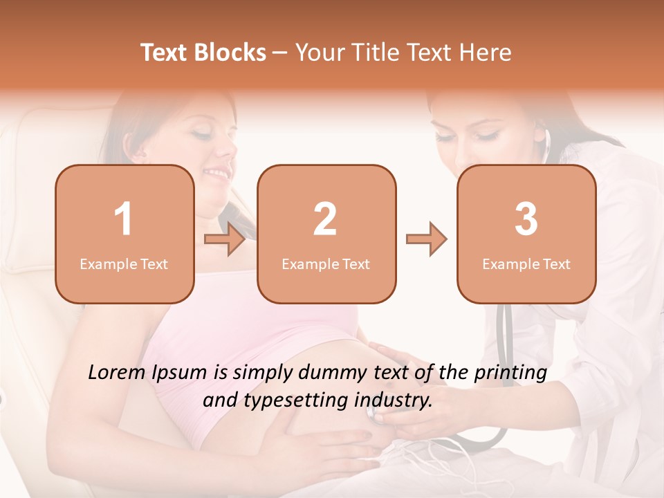 Beauty Tummy Preggers PowerPoint Template