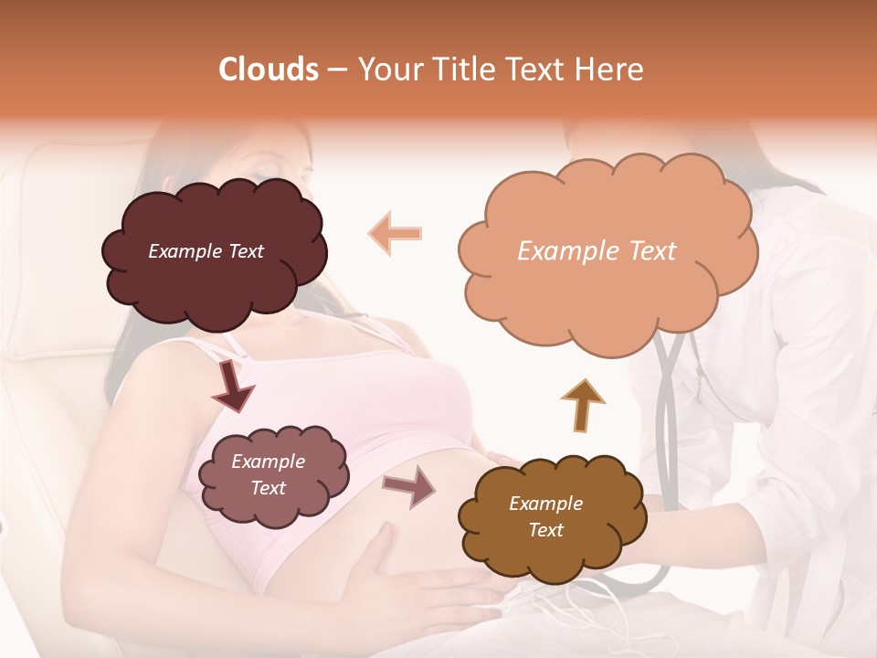 Beauty Tummy Preggers PowerPoint Template