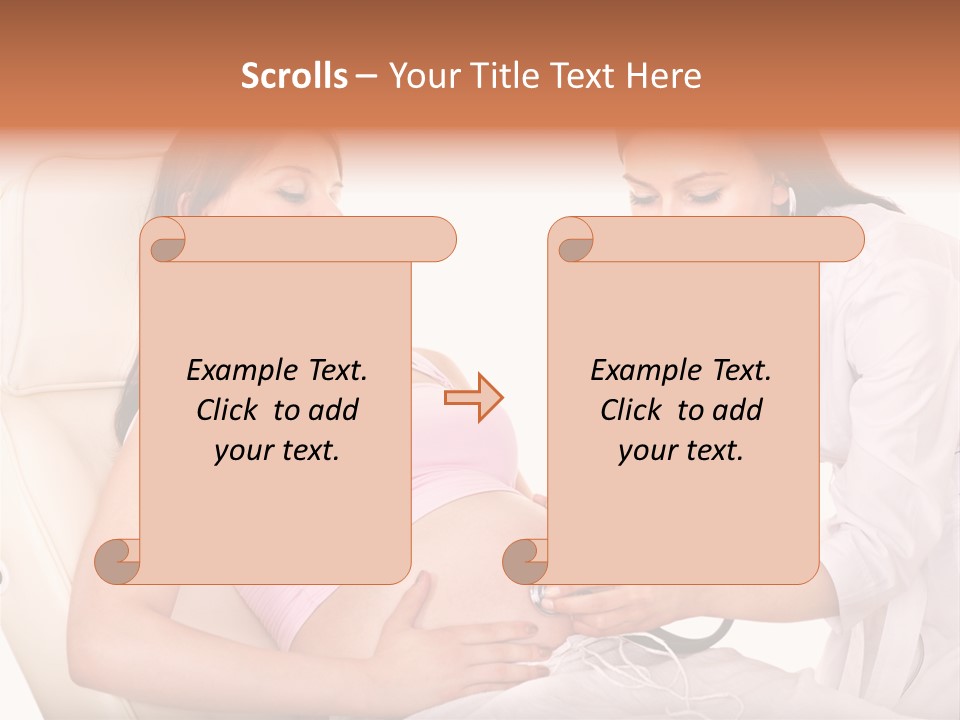 Beauty Tummy Preggers PowerPoint Template