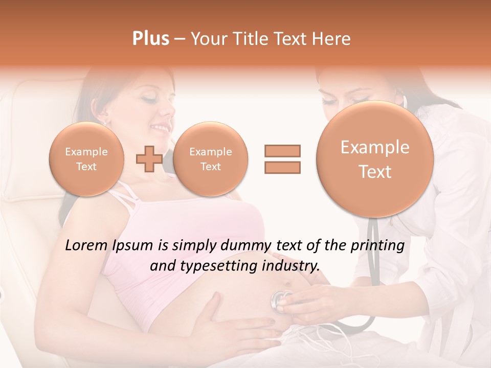 Beauty Tummy Preggers PowerPoint Template